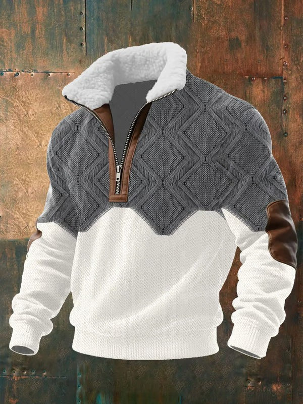 Jersey de calidad con cuello alto acolchado