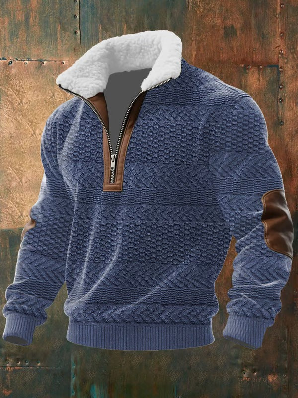 Jersey de calidad con cuello alto acolchado