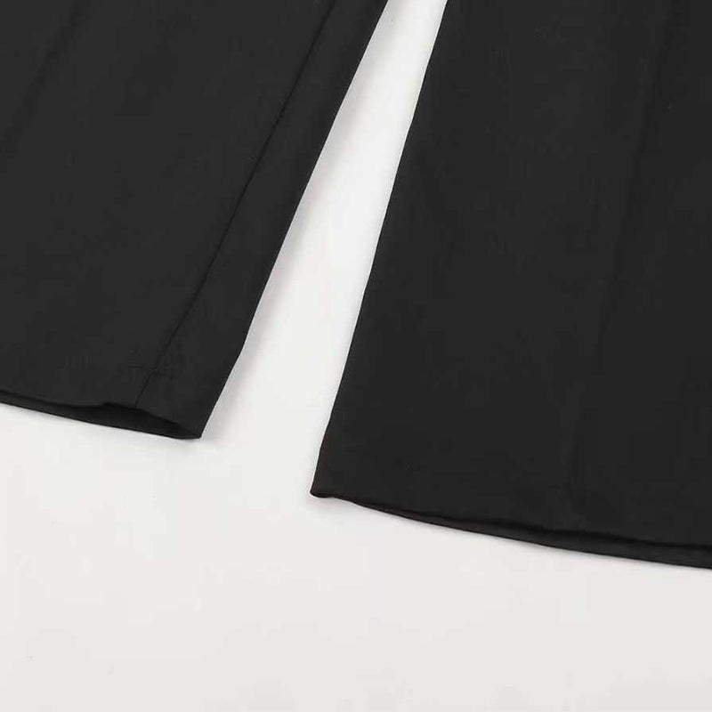Pantalones de traje de mujer de cintura alta