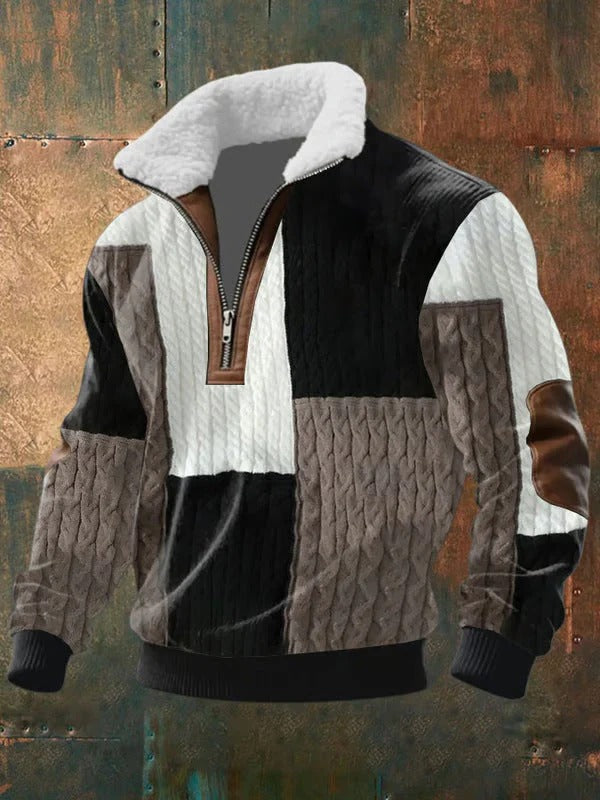 Jersey de calidad con cuello alto acolchado
